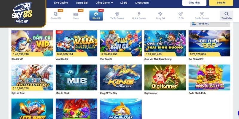 Giới Thiệu Tựa Game Bắn Cá Đổi Thưởng Tại Sky88