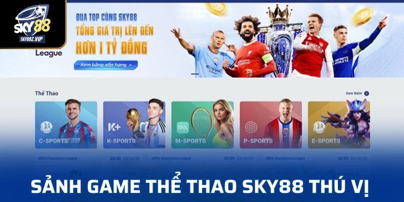 Sảnh Game Thể Thao SKY88 Thú Vị 